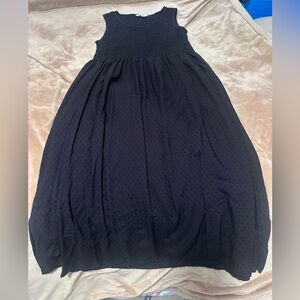 Croft & Barrow Black Casual Snocked Dress M